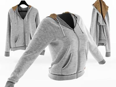 Sweatshirt Clothing 3d model