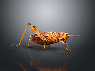 Handmade Grasshopper Decorative Figurine for Home Living Room Decoration 3d model