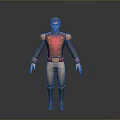 Man In Red Jacket With Gold Decorations Beige Pants And Black Boots