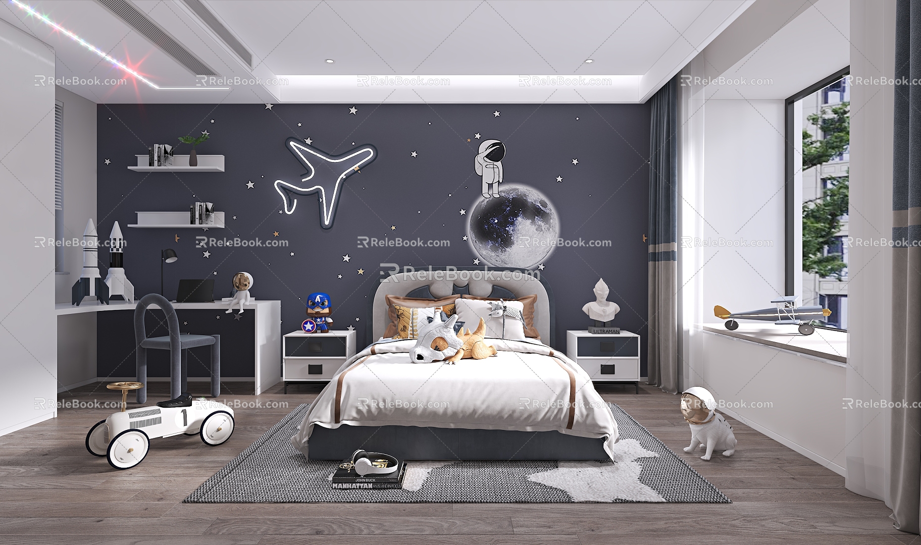 Modern Boys Children's Room 3d model