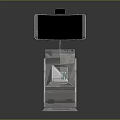 Contemporary Self service Kiosk With Interactive Digital Screen And Sturdy Metal Base