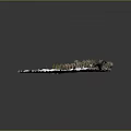 Detailed Snowy Terrain Model Featuring Forest Dirt Road And Small Cabin
