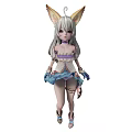 Modern game character girl game character 3d model