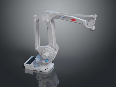 Game Movie Character ABB White Mechanical Arm With Detailed Design And Realistic Features 3d model