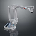Game Movie Character ABB White Mechanical Arm With Detailed Design And Realistic Features