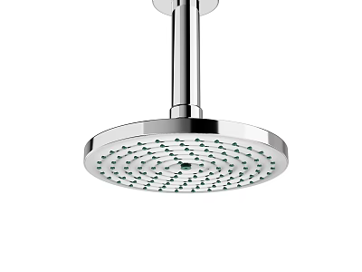 Modern Chrome Rainfall Shower Head Featuring Multiple Nozzles And Sleek Surface 3d model