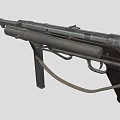 Machine Pistole mini submachine gun small submachine gun machine gun machine gun light machine gun low face number low model film and television level 3d model