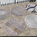 Stylish Round Rugs With Various Circular Patterns And Textured Designs For Home Decor