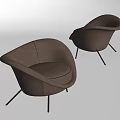 Nordic Sofa Chair Single Sofa Leisure Chair Fabric Sofa Chair Backrest Sofa Lazy Sofa 3d model