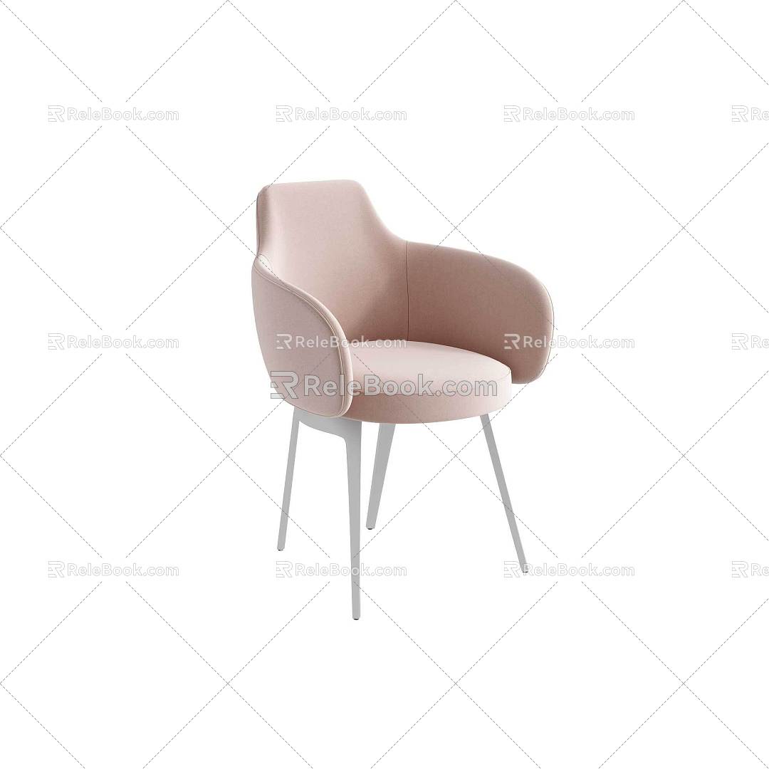 Minismal Restaurant Dining Chair 3d model