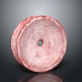 Pink Round Industrial Roller Equipment With Center Hole And Smooth Surface