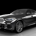 Modern Black BMW Coupe SUV With Sleek Body LED Headlights And Alloy Wheels
