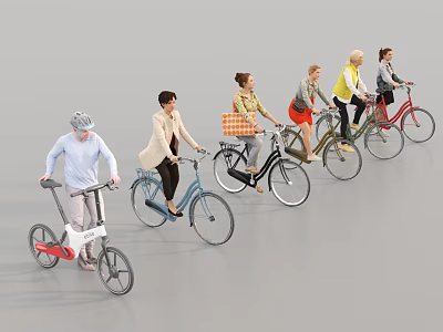 Modern Multiplayer Bike Ride 3d model