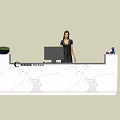 Reception desk Cashier 3d model