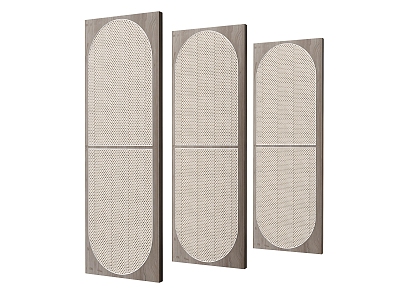 Screen Partition Bamboo Screen 3d model