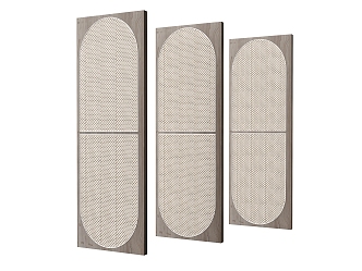 Screen Partition Bamboo Screen 3d model