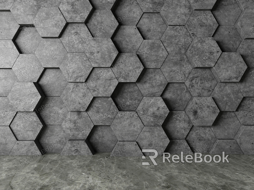 Modern background wall Stone background wall model