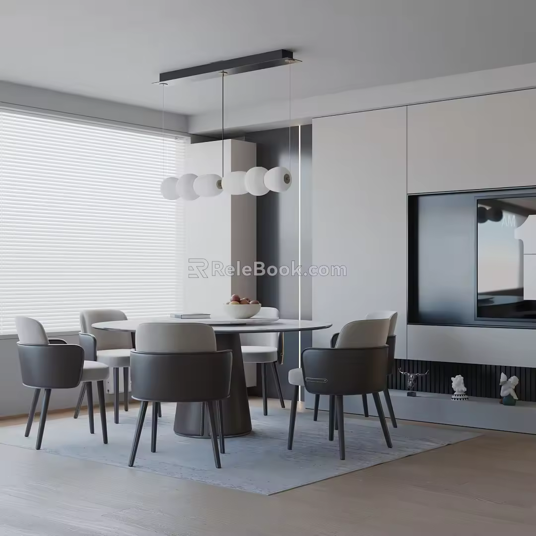 Modern table combination 3d model