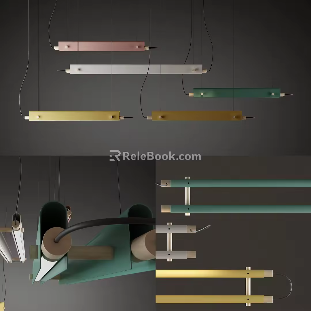 Nordic chandelier 3d model