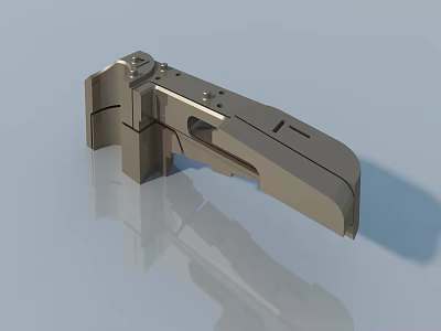 Swing Door Metal Hardware Fitting Featuring Structural Design And Durable Build 3d model