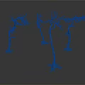 Artificial Leafless Tree Scenery Components With Green Roots For Decorative Models