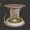 Sci-fi nuclear reactor Sci-fi items Sci-fi components High-tech components 3d model