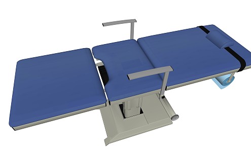 Modern medical bed 3d model