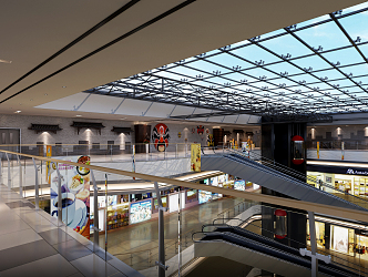 New Chinese Shopping Mall Commercial Space Shopping Mall Aisle 3d model