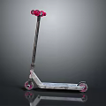 Pink Handlebars with Pink Wheels and Silver Body Scooter Outdoor Sports Equipment