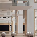 Modern Dance Room Multi-function Activity Room 3d model