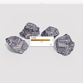 Natural Purple Stone and Wood Pieces for Decorative Home Decoration Use