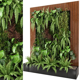 Plant wall 3d model