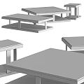 Modern Coffee Tables For Living Room With Marble Surfaces And Metal Frames