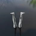 Detailed Human Legs and Feet Anatomical 3D Model with Smooth Surface and Realistic Texture
