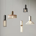 Modern Pendant Lights With Various Unique Contemporary Design Styles Hanging 3d model