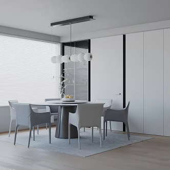 Modern table combination 3d model