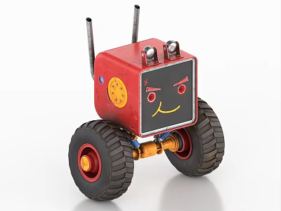 Robot Intelligent Robot Industrial Robot Wheel Robot Cyber Robot Punk Robot 3d model
