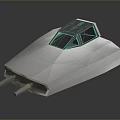 Turret Turntable Railgun Sci-fi Tower Defense Game Tower Defense Sci-fi Turret Game Turret Game Battery 3d model