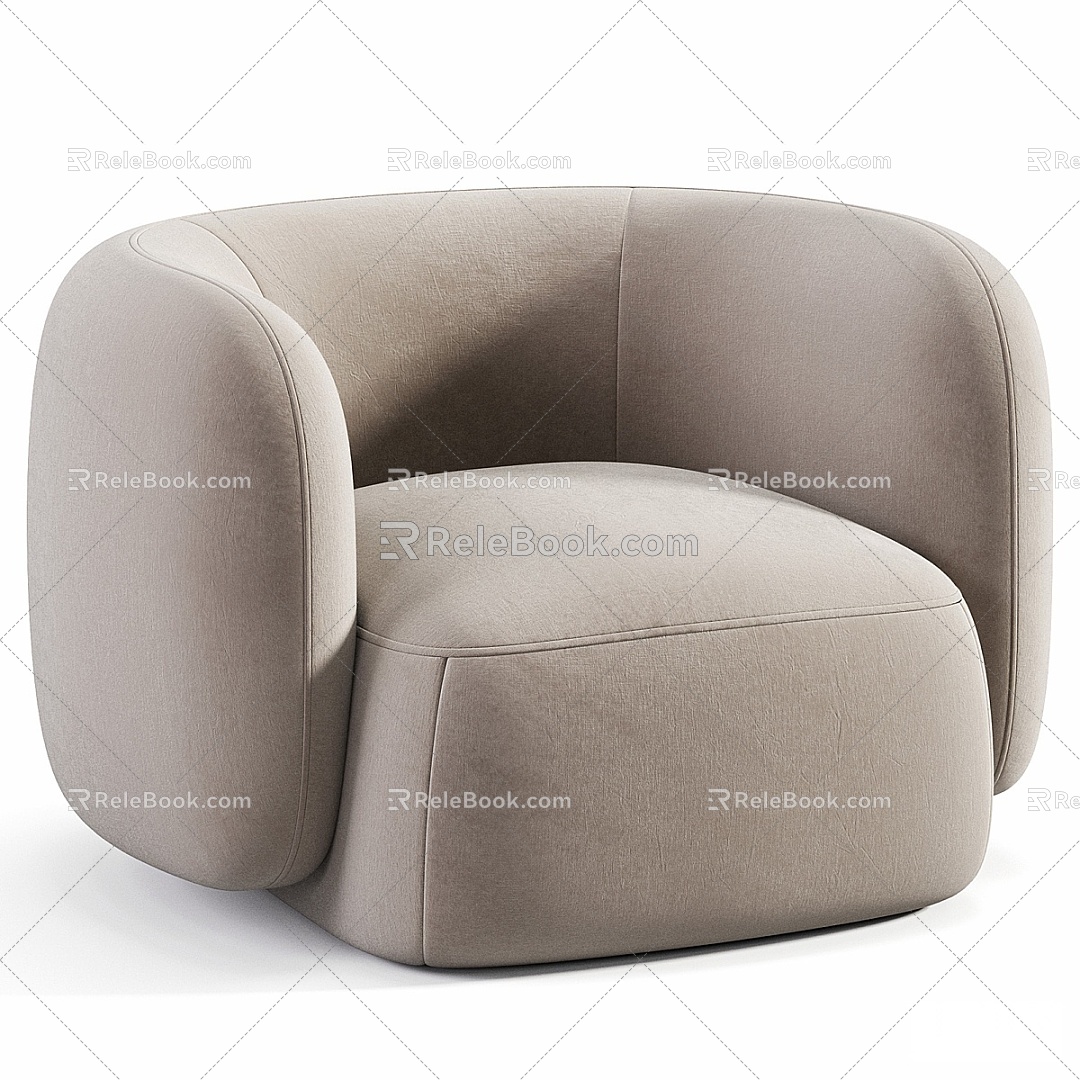 Single sofa sofa leisure sofa 3d model