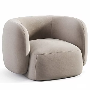 Single sofa leisure sofa 3d model