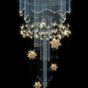 Modern Chandelier Meichen Chandelier 3d model