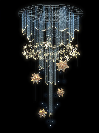 Modern Chandelier Meichen Chandelier 3d model