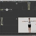 Female White Collar Role Dress Female Suit Female Clerk Salesman Suit Female Teacher Teacher Whip Beauty Civil Servant Secretary Waiter 3d model