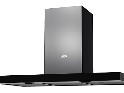 NEG Modern Kitchen Range Hood Appliance With Sleek Black Contemporary Design 3d model