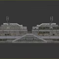 Modern Residential Building Complex With Multiple Units Swimming Pool Courtyards And Roof Structures