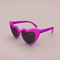 Pink Heart Shaped Fashion Jewelry Accessory For Trendy Style Statement