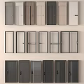 Modern Interior Door Designs With Various Colors Glass Panels And Styles