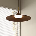 Log Simple Chandelier Restaurant Chandelier Log Chandelier UFO Chandelier Japanese-style Middle Ancient Cream Chandelier Vintage Minimalist Chandelier 3d model