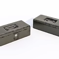 Rusty iron box old object 3d model
