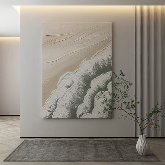 modern decorative painting 3d model